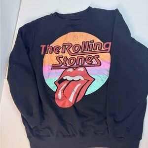 The Rolling Stones Graphic‎ Sweatshirt Crewneck Pullover Band Tee